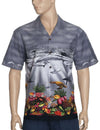 Dolphins Border Shirt Hawaiian Style