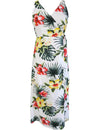 Ekela Hibiscus Empire Waist Hawaiian Dress