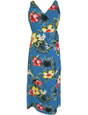 Ekela Hibiscus Empire Waist Hawaiian Dress