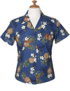 Fitted Pineapples Women Hawaiian Shirt