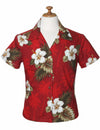 Kailua Hibiscus Flower Fitted Blouse