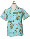 Flamingo Ohana Women Camp Aloha Shirt