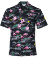 Flamingos Paradise Cotton Men's Shirt