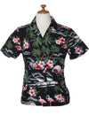 Flamingos Aloha Camp Shirt for Women
