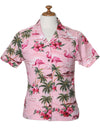 Flamingos Aloha Camp Shirt for Women