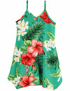 Flower Girls Dress V-Neck Hawaiian Style