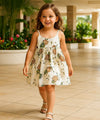 Flirty Girls Cotton Pineapples Sundress White