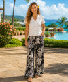 Full Length Pantleg Tribal Cotton Mid Rise Palazo Pants