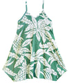 Girls Pineapples Scarf Hem Rayon Dress
