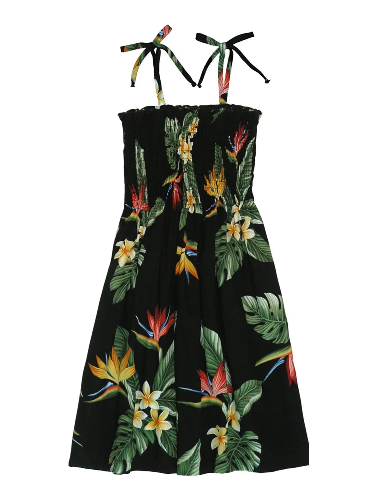 Birds of Paradise Girl's Hawaiian Smock Dress