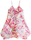 Girls Watercolor Palms Scarf Hem Dress
