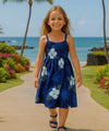Kailua Girls Bungee Straps Dress Navy