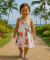 Wailea Girls Hawaiian Sundress Pink