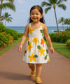 Wailea Girls Hawaiian Sundress Yellow
