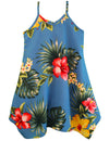Alohilani V-Neck Girls Dress with Scarf Hem
