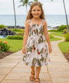 Punahele Girls Tube Top Hawaiian Dress White