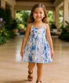 Haku Laape Girls Hawaiian Sundress White