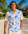 Haiku Cotton Men's Hawaiian Shirt White
