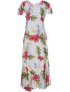 Hale Maxi Hawaiian Dress w/Cap Sleeves