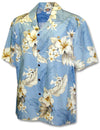 Cotton Short Sleeves Lanai Men's Aloha Hawaiian Shirt Men's Cotton Shirts