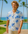 Koala Men's Cotton Hawaiian Shirt Blue