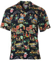 Short Sleeves Hawaiian Christmas Surf Rayon Aloha Shirt