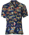 Short Sleeves Hawaiian Christmas Surf Rayon Aloha Shirt