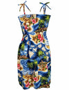Hawaiian Polynesian Short Smocked Tube Top Women Dress