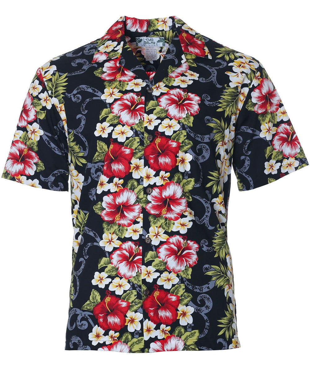 Hibiscus Big Island Cotton Men's Aloha Shirt | Aloha Shirts Club
