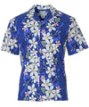 Island Plumeria Flowers Cotton Aloha Shirt