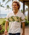Aloha Spring Men's Hawaiian Shirt White