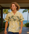 Aloha Spring Men's Hawaiian Shirt Yellow