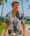 Kaui Mens Cotton Aloha Shirt White