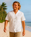 Men's Honolulu White Hawaiian Aloha Shirt White