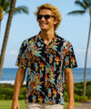 Aloha Island Parrots Vacation Hawaiian Shirt Black