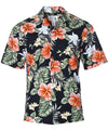 Men Hawaiian Cotton Hibiscus Shirt