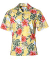 Men Hawaiian Cotton Hibiscus Shirt