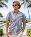 Short Sleeves Tribal Button Up Hawaiian Shirt