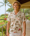 Kauai Men's Paradise Aloha Shirt Beige