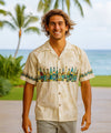 Island Beer Collection Hawaiian Shirt Border Design Cream