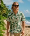 Lanai Pineapple Rayon Aloha Shirt Sage
