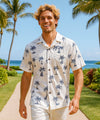 Outrigger Palms Rayon Men's Hawaiian Shirt White