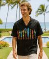 Aloha Beer Hawaiian Border Shirt Black