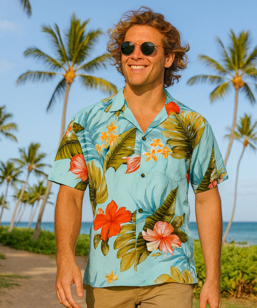 Hibiscus Relaxed Fit Hawaiian Shirt | Aloha Shirts Club