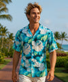 Makawao Relaxed Fit Men Aloha Shirt Blue