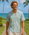 Kohala Rayon Relaxed Fit Hawaiian Shirt Blue