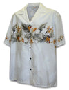 Hibiscus Border Cotton Aloha Shirt