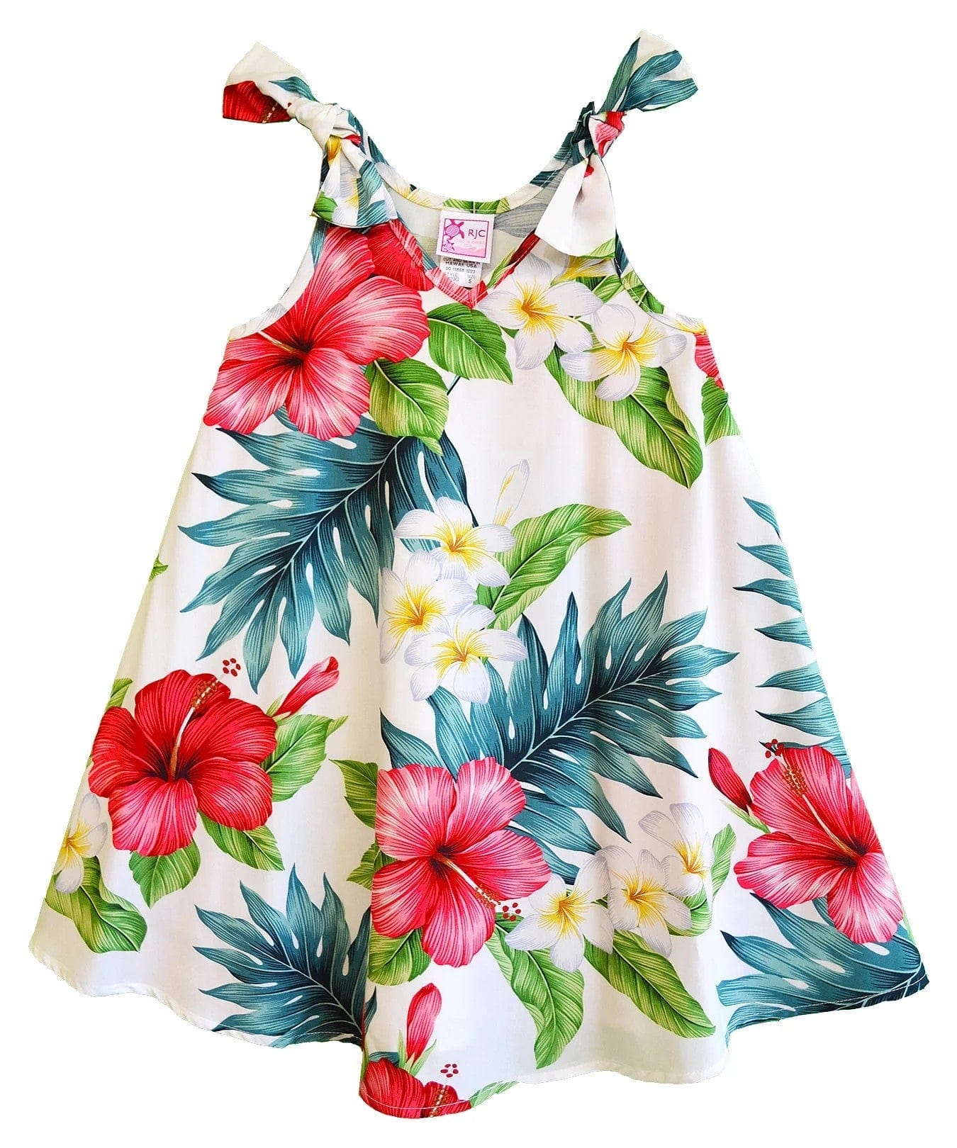 Hibiscus Girls Rayon V-Neck Tank Dress