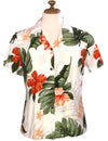 Hibiscus Rayon Women Hawaiian Shirt