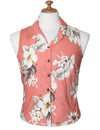 Hibiscus Sleeveless Cotton Women Shirt